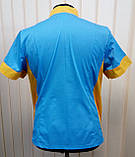 Куртка кухаря жіноча Символ, блакитного кольору з жовтими вставками, фото 7
