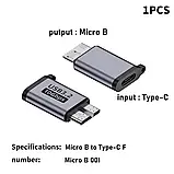 Перехідник, адаптер USB Type-C (мама) - Micro B USB 3.0 (тато), фото 2