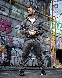 Стрічковий спортивний костюм Stone island x New balance blackВН1040