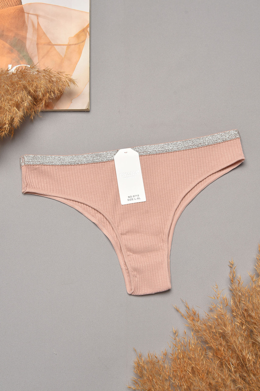 Труси жіночі однотонні пудрового кольору 204820S, фото 1