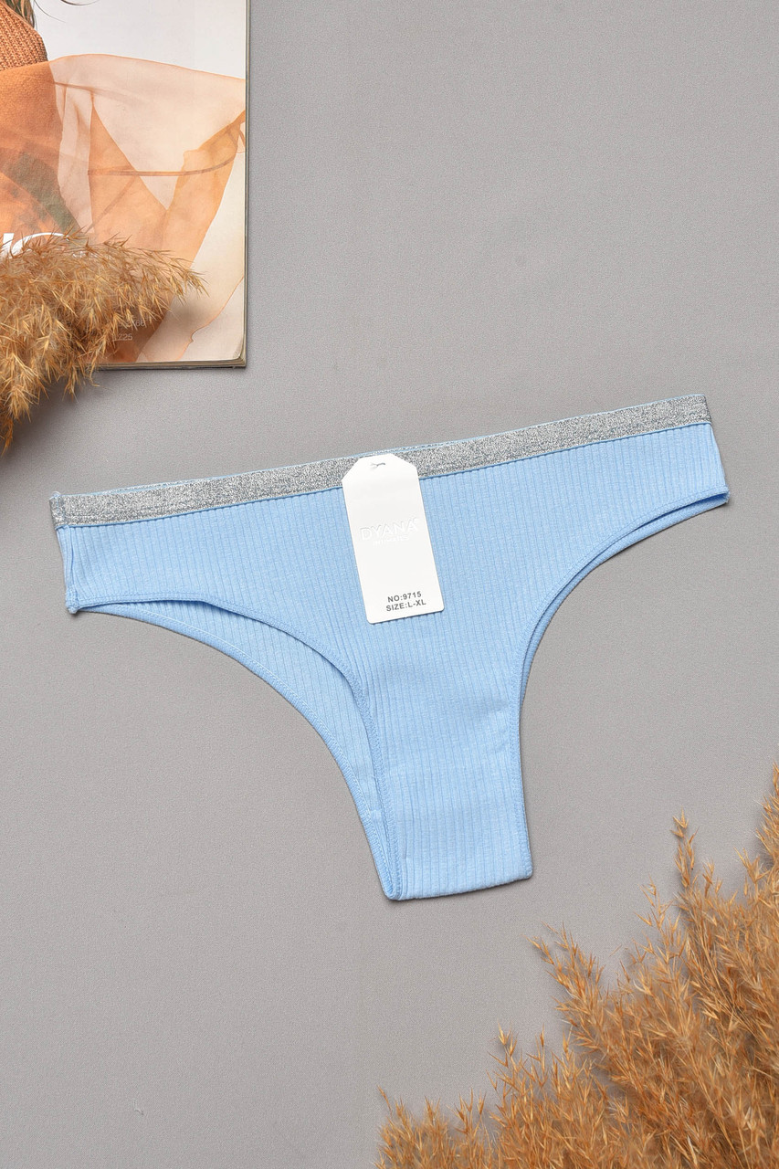 Труси жіночі однотонні блакитного кольору 204821S, фото 1