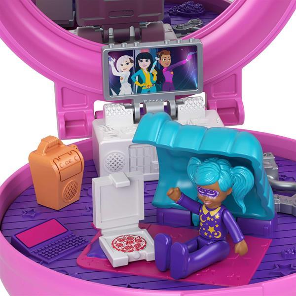 Ігровий набір Polly Pocket Тематичні зачіски рожевий, фото 1