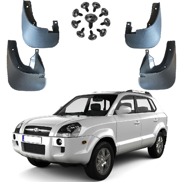 Бризковики для Hyundai Tucson (JM) 2004-2010  Комплект 4 шт, фото 1