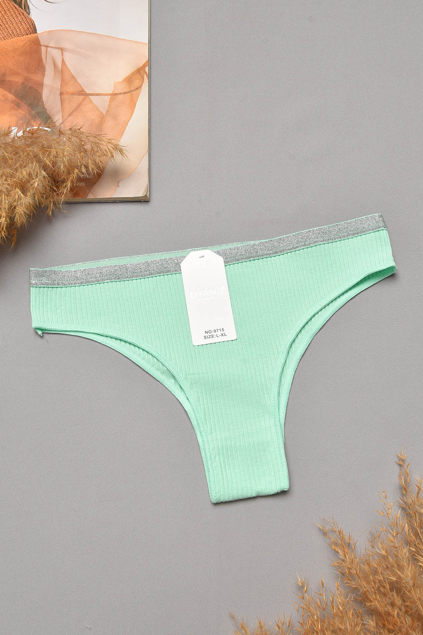 Труси жіночі однотонні м'ятного кольору р.L/XL 204855S, фото 1