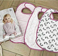 Набір слюнявчиків дитячих, 3 шт. Для дівчаток