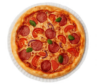 Тарілка паперова Ø 300 мм біла одноразові 100 штук — тарілка для піци міцна та екологічна