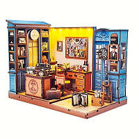 Румбокс Детективна агенція Detective Office Buil DIY Wooden Kit 3D Puzzle SJ-018