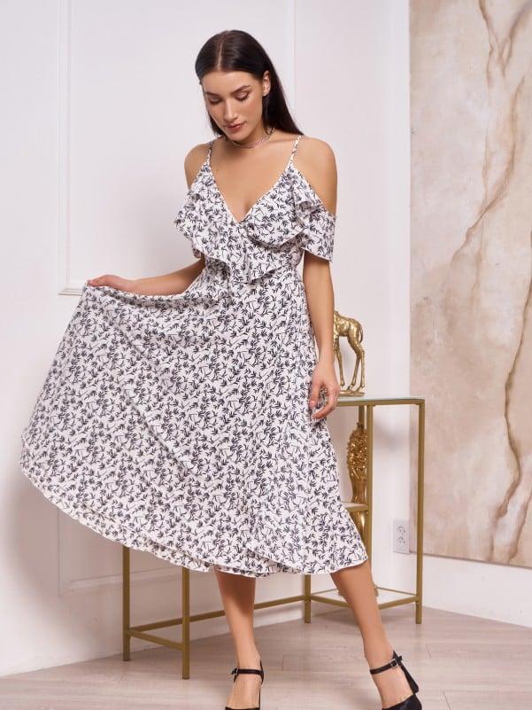 Плаття ISSA PLUS 13252 S білий, фото 1