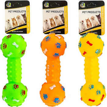 Іграшка Гантель з пищалкою для домашніх тваринок 691