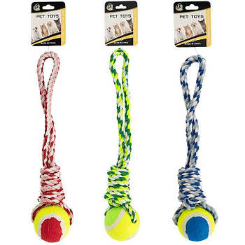 Іграшка М'яч на мотузці 35 см для домашніх тварин 646