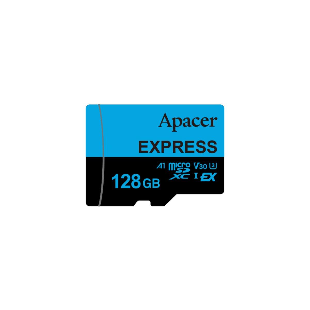 Карта пам'яті microSDXC  (UHS-1 U3) Apacer Express 128Gb class 10 V30 A1  Read/Write:810/700 MB/sec (Compatible with Nintendo