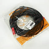 Кабель посилений 5м перехідник адаптер HDMI-HDMI тато-тато аудіо відео шнур в обмотці, фото 9