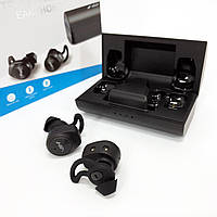 Навушники Bluetooth NIA NB710 з кейсом чорні бездротові, Навушники для тренувань сенсорні бездротові