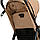 Коляска дитяча прогулянкова Bambi M 4249-2 Beige Matt (розкладена 51*83*105 см, складена 27*51*79 см, колеса: передні 6,5", задні, фото 10