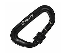 Карабін Forrest D-shape Lorck Climbing Carabiner 81x50 мм Black