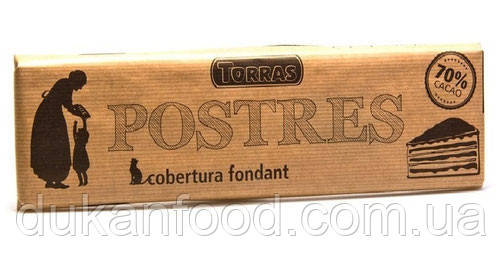 TORRAS Чорний шоколад\Postres Dark 70% Cacao, 300г