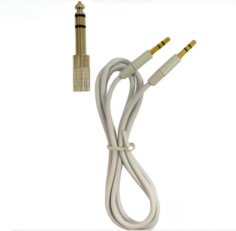 Кліп-корд RCA і перехідник Jack 6.3 mm для тату-машинки, фото 1