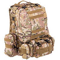 Рюкзак тактический рейдовый SP-Sport ZK-5504 50х34х15+10 см 55 л Камуфляж Multicam D6-2025