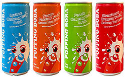 Набір 4 смаки Фруктовий напій Bubble Tea ж/б