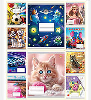 Зошит в клітинку 12арк. 25шт/уп Тверда Мікс 1 ТА51100 ТМ ТЕТРАДА(Ціна за 1 шт)