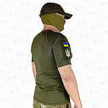 Футболка тактична потовідвідна High Cool Thermo олива, фото 8