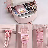 Рюкзак шкільний для дівчинки Капібара. Дитячий рюкзак ранець Capibara Чорний, фото 6