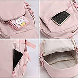 Рюкзак шкільний для дівчинки Капібара. Дитячий рюкзак ранець Capibara Чорний, фото 5