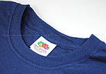 Дитяча футболка синя базова бавовняна (темно-синій) Valueweight kids Fruit of the Loom, фото 7