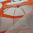 Дитячий манеж-шатро складаний з москітною сіткою 120х120 см для дому, дачі та подорожей, помаранчевий, фото 4