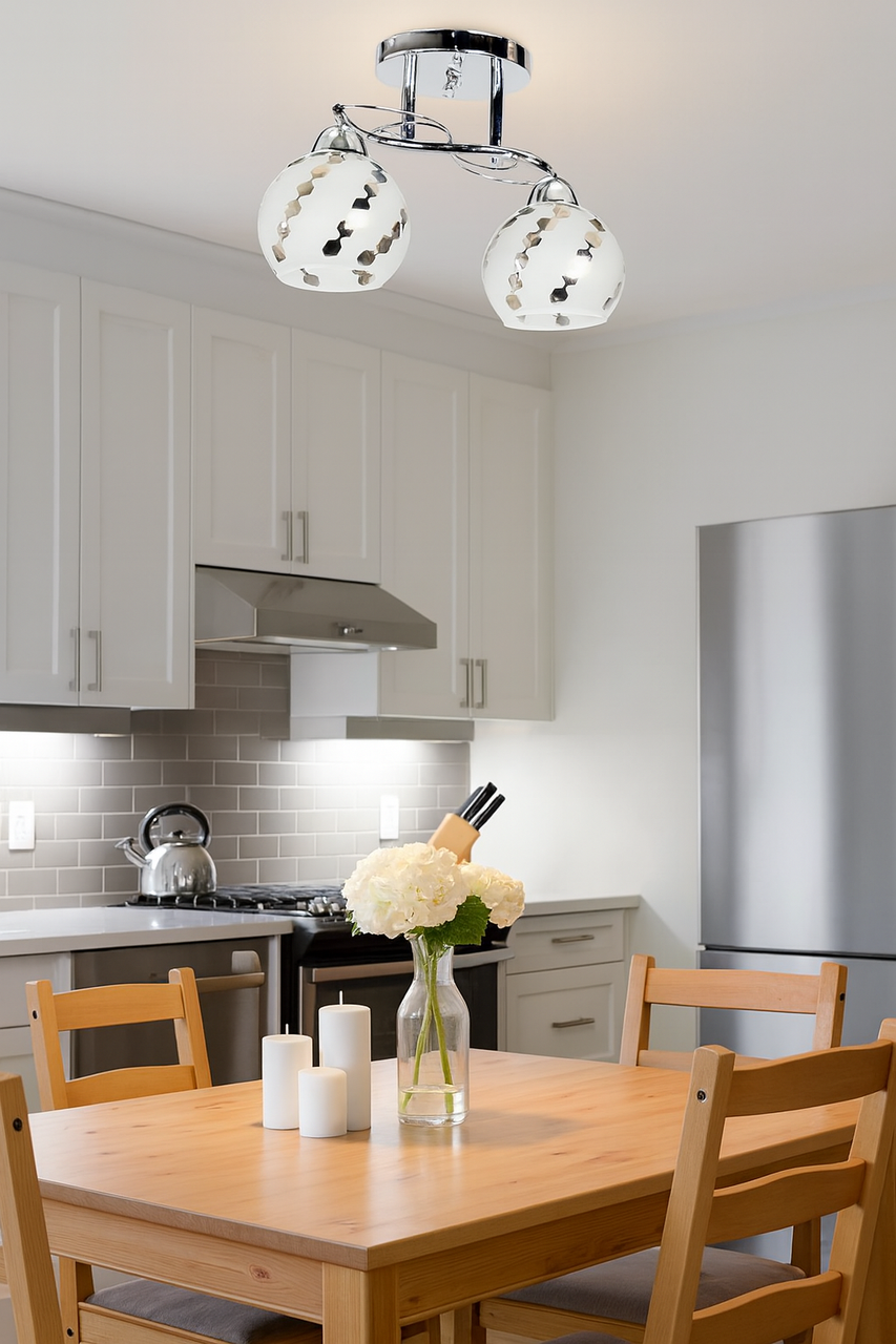 Люстра стельова 2-х лампова, фото 1