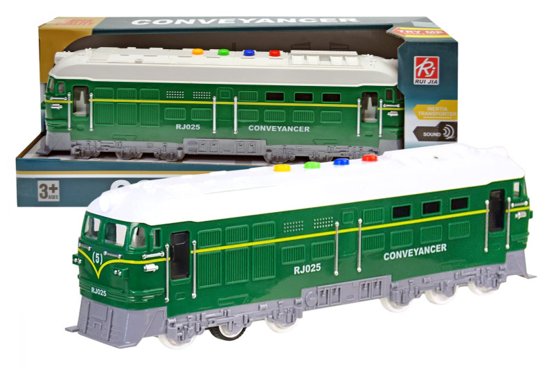 Потяг інерційний, озвучений, зі світлом, в кор.40,5*11,5*15,5см /24/, фото 1