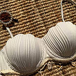 Купальник жіночий із чашкою та декором у формі черепашок — фабричний Китай, розміри S, M, L, фото 6