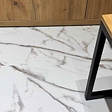Самоклеюча підлогова LVT плитка Білий мармур елегант 305*610*1,5мм, фото 2