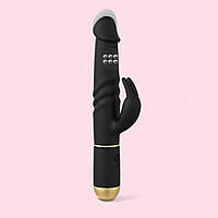 Вибратор с возвратно-поступательными движениями головки Dorcel Furious Rabbit 2.0 (27*3.6см)