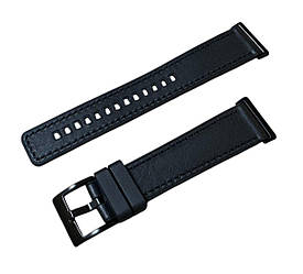 Ремінець Primolux Leather Silicone для смарт-годинника Huawei Watch Fit 3 / Fit 4 / 4 Pro - Black