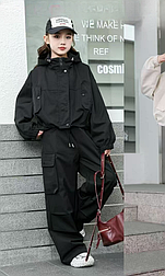 Дитячий спортивний костюм кофта з капюшоном + штани з кишенями в розмірі 120