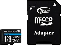 Карта памяти Team Elite TEAUSDX128GIV30A103 128GB microSDXC Class 10 UHS-I V30 A1