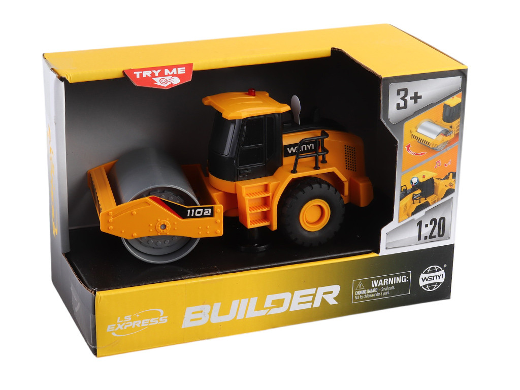 Спецтехніка на батарейках, масштаб 1:20, звук, світло, інерція, рухомі деталі, прогумовані колеса, в кор. /48/, фото 1