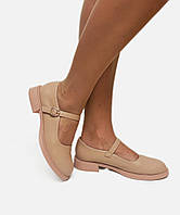 Підліткові бежеві туфлі лофери розмір 38 39 40