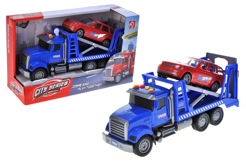 Автовоз інерційний, озвучений, зі світлом, в кор.29,5*11*17,5см /36/, фото 1