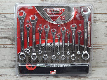 Набір комбінованих ключів 12шт Intertool XT-1512, фото 1