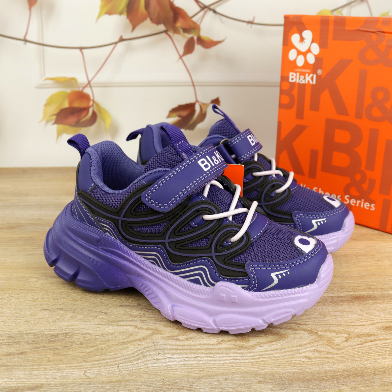 Кросівки фіолетові для дівчинки тм Bi&Ki, фото 1