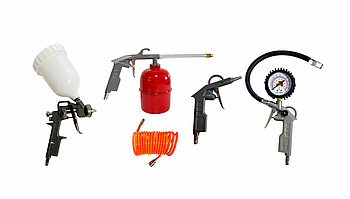 GTM Набір пневмоінструменту РТК-5, 5од, шланг 5м 6*8