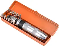 Викрутка ударна з комплектом насадок в металевому футлярі Impact lot