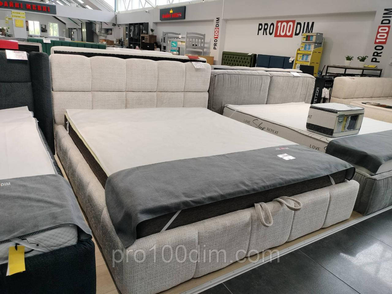 Ліжко двоспальне Чікаго з підйомним механізмом, фото 1