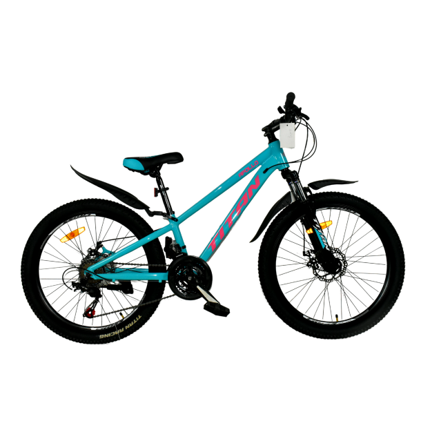 Велосипед підлітковий 24 Cross Apollo-Рама-11 Блакитний з Рожевим, Алюмінієвий від 120 см зріст