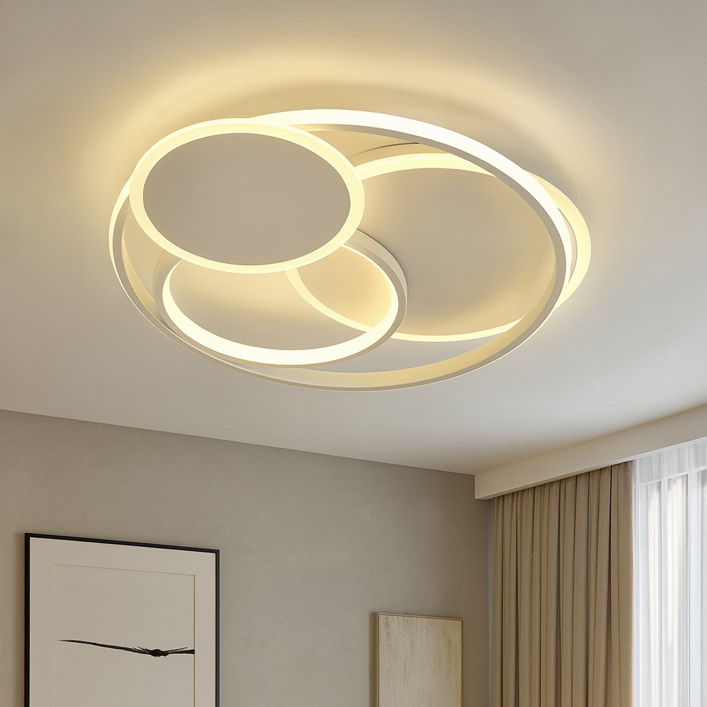 Сучасна стельова LED люстра до 25 м ² з пультом 100 Вт (VIOLUX SPINER 220525), фото 1