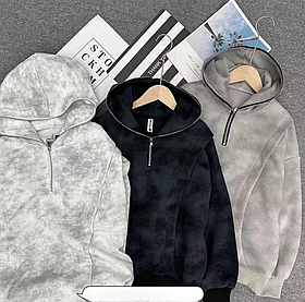 Трикотажна кофта худі з капюшоном для хлопчика в світлому кольорі