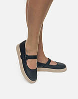 Підліткові туфлі лофери чорні ремінець на платформі розмір 36 38 39