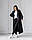 Модний молодіжний жіночий тренч "Барселона Максі", чорний, фото 5